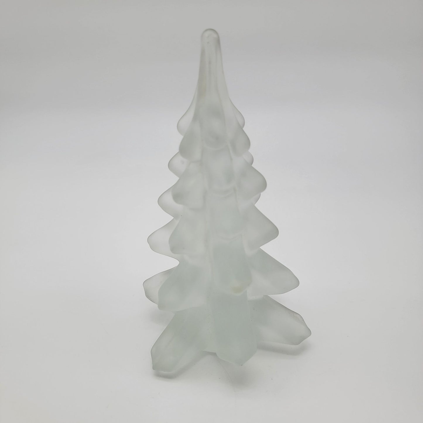 Vintage Frosted Art Glass Christmas Tree