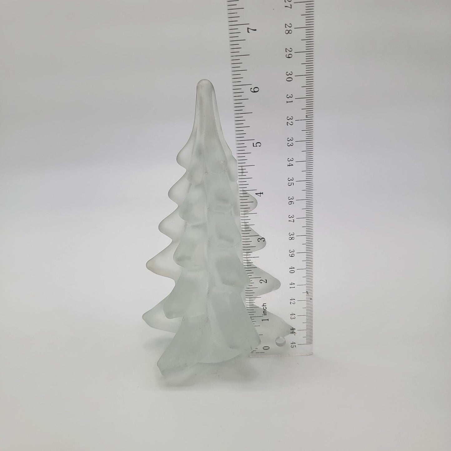 Vintage Frosted Art Glass Christmas Tree