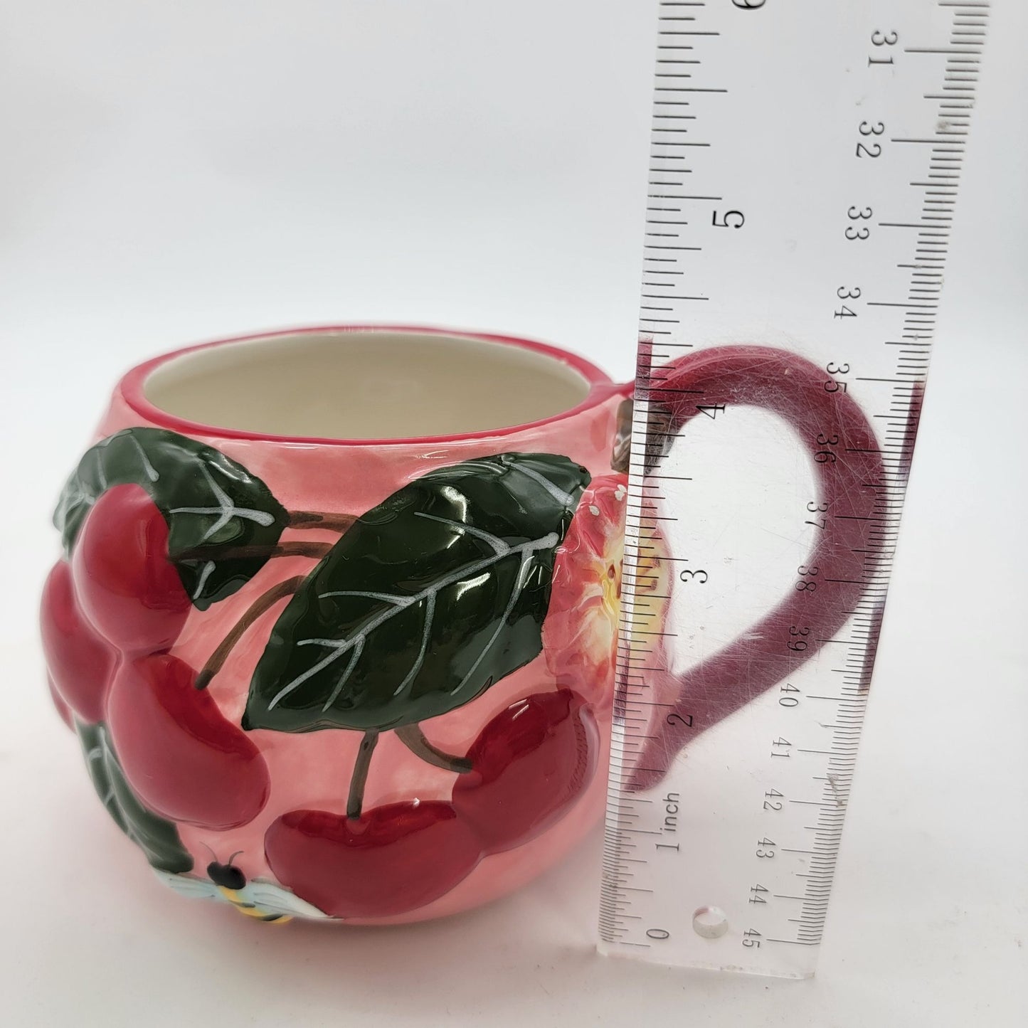 3D Cherry-Themed Mug By Blue Sky Clayworks