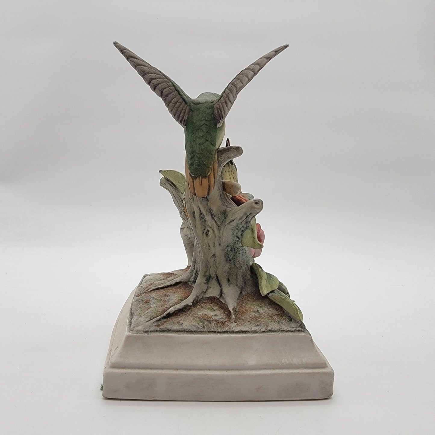Andrea By Sadek Ruby-Throated Hummingbird Porcelain Figurine