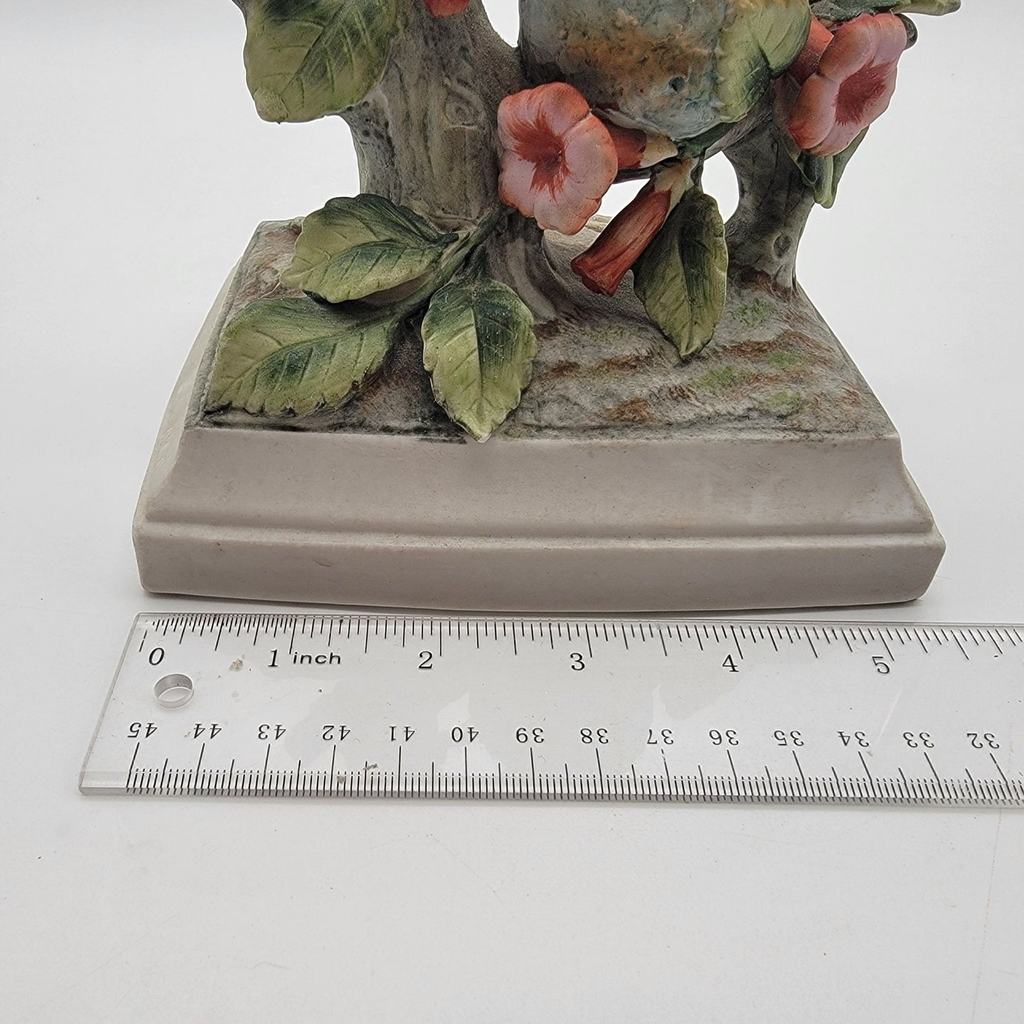 Andrea By Sadek Ruby-Throated Hummingbird Porcelain Figurine