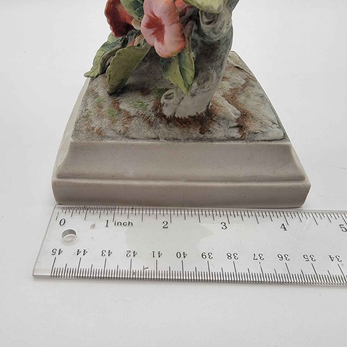 Andrea By Sadek Ruby-Throated Hummingbird Porcelain Figurine