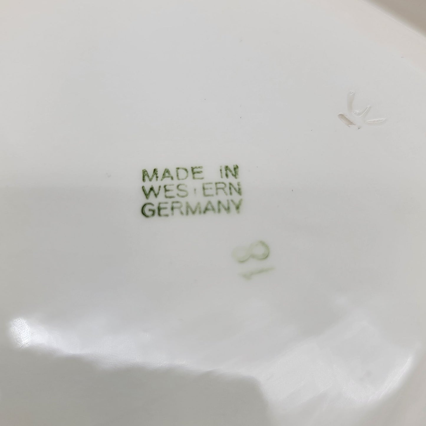 Vintage West Germany Winter Relief Square Wall Plate Forest Cottage