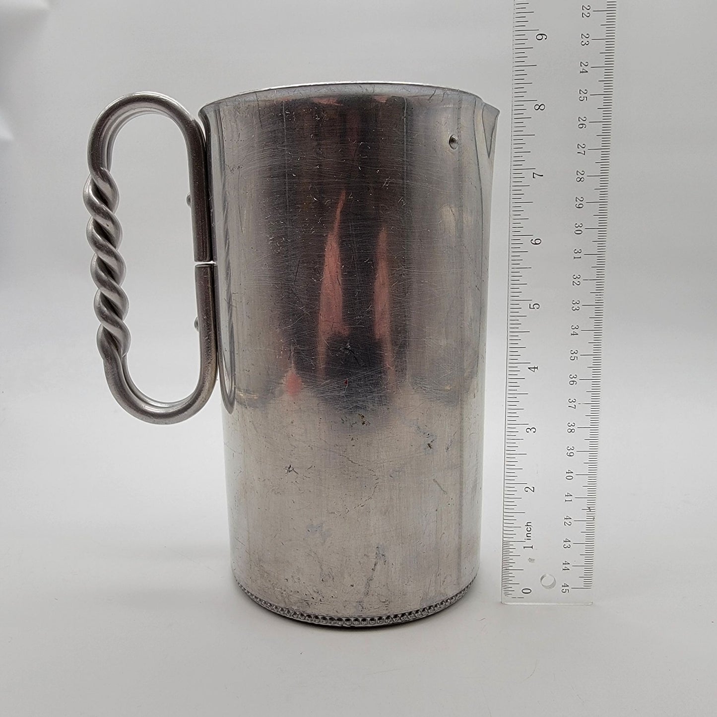 Vintage B.W. Buenilum Aluminum Water Pitcher