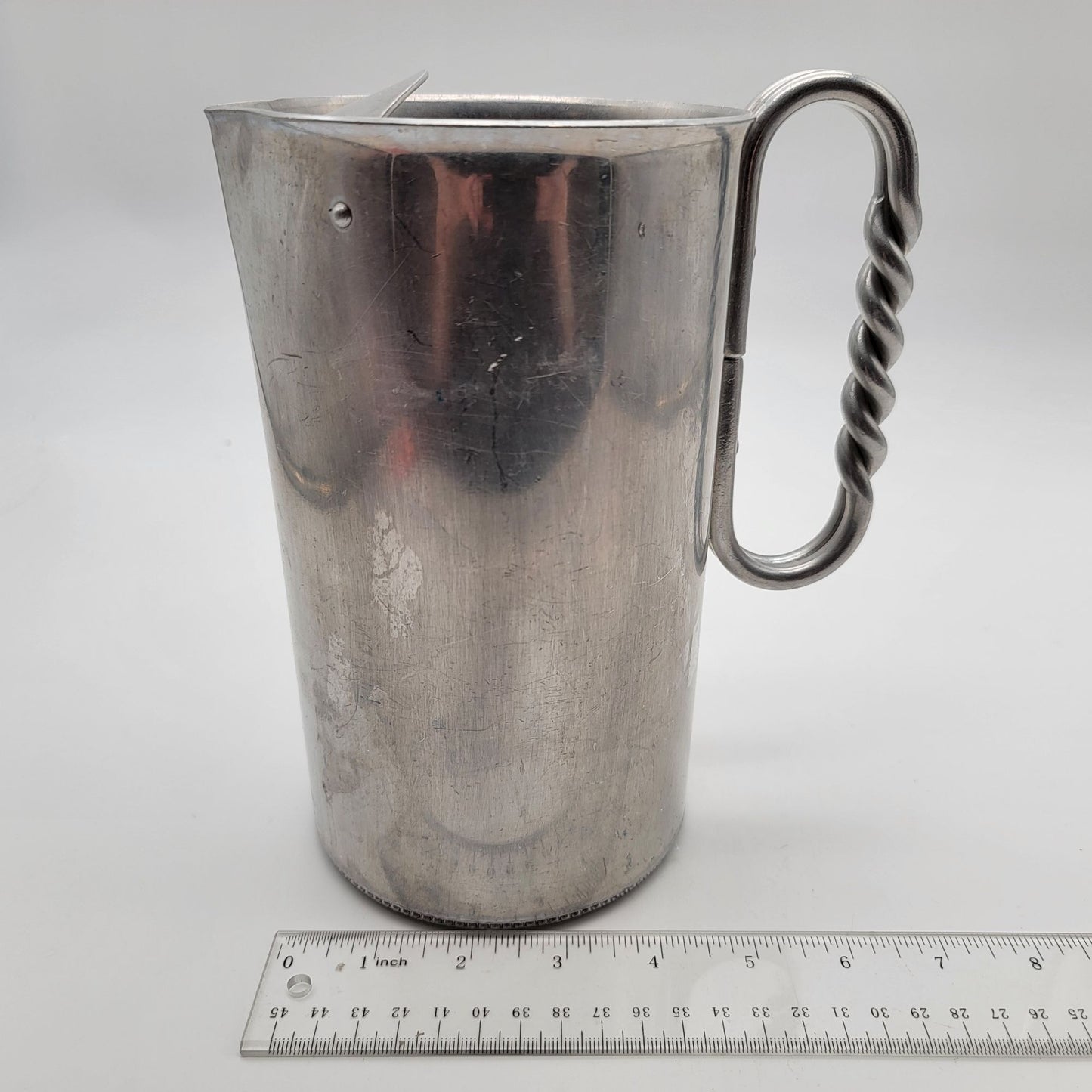 Vintage B.W. Buenilum Aluminum Water Pitcher