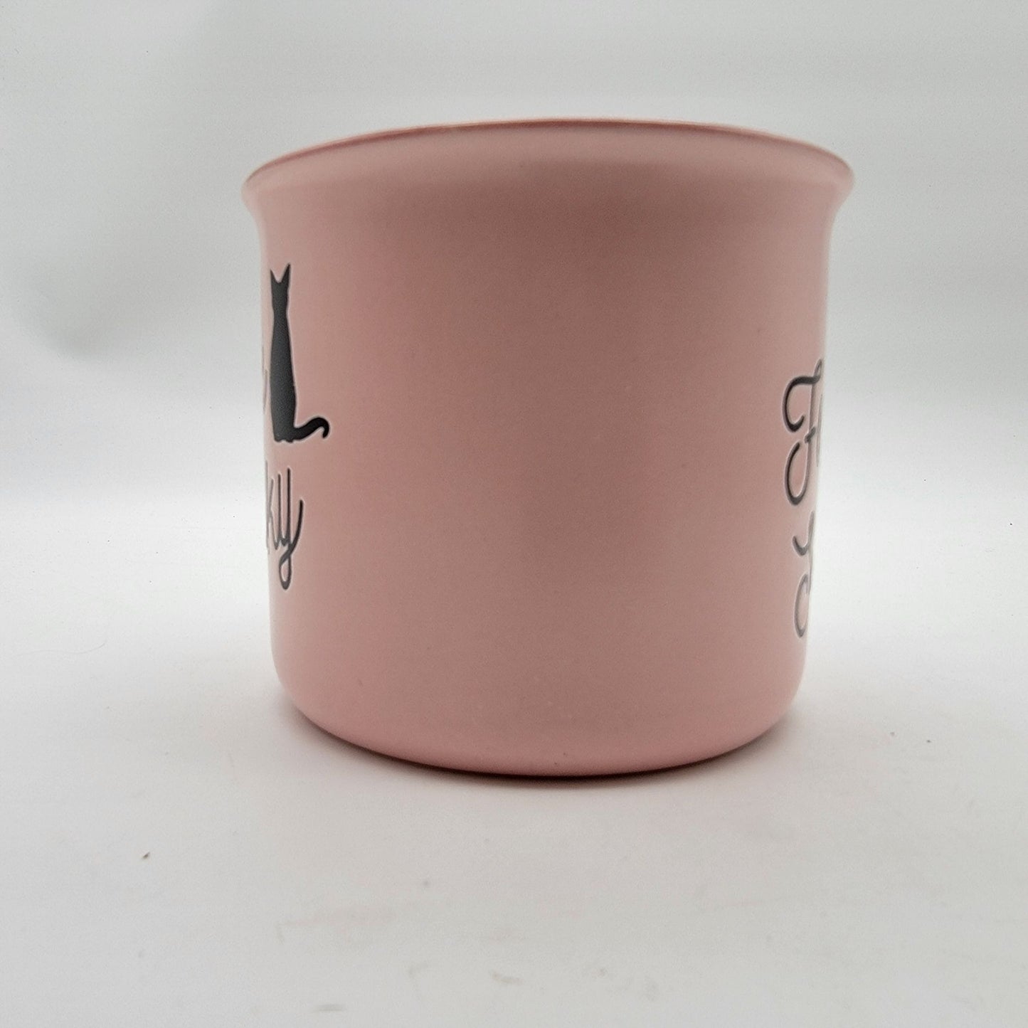 Cobwebs & Cauldrons Feline Spooky Pink Cat Oversized Mug