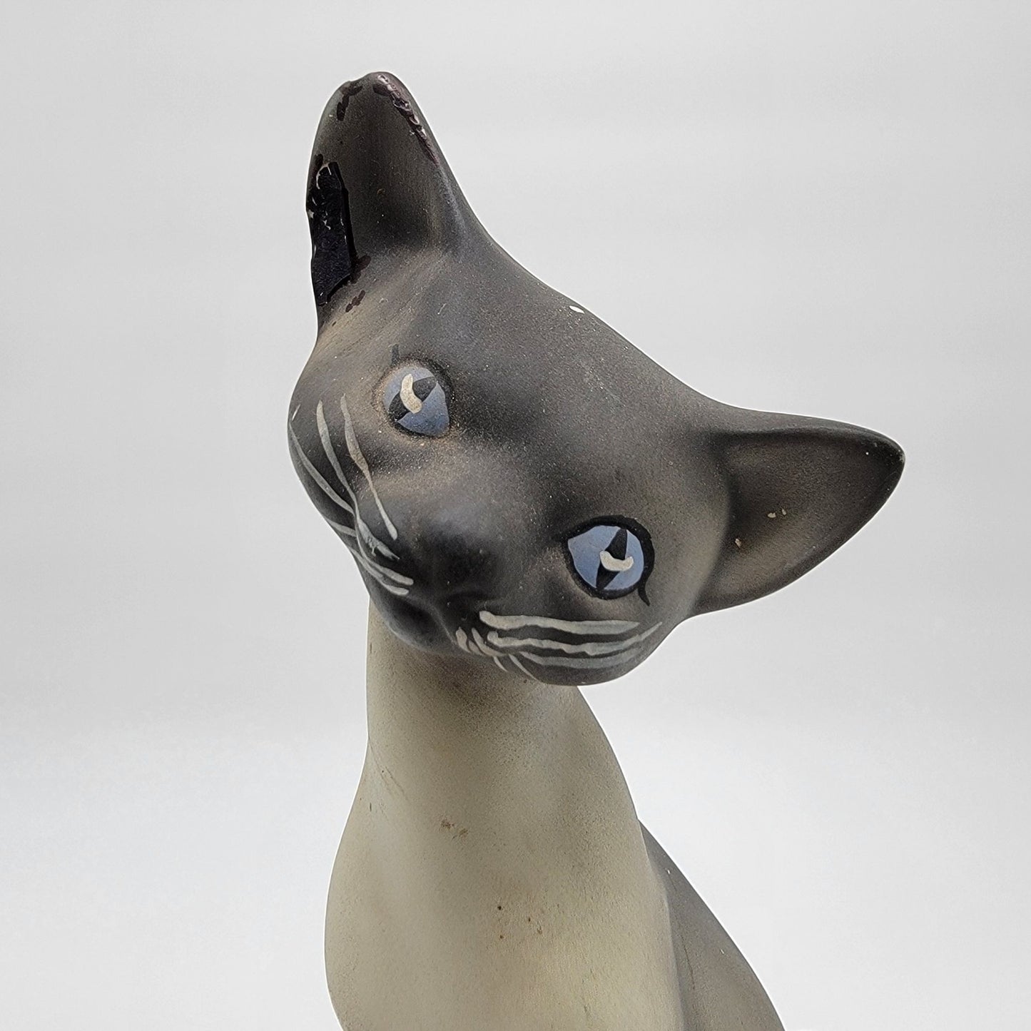 1950-60s Vintage Siamese Cat Figurine 13" Tall