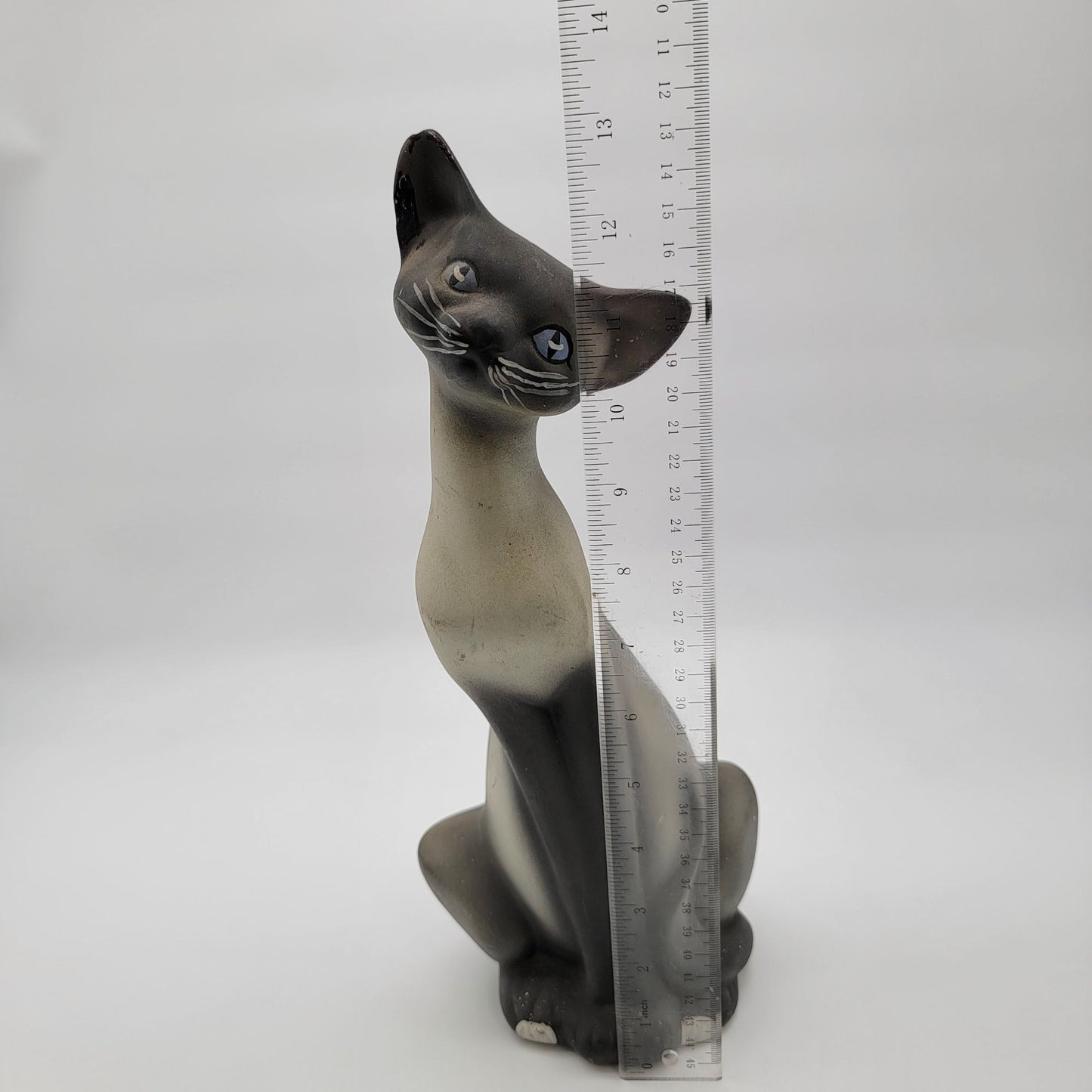 1950-60s Vintage Siamese Cat Figurine 13" Tall