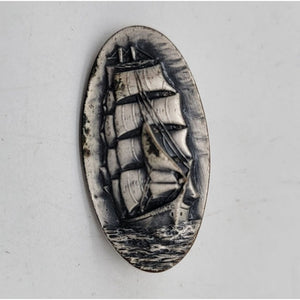 Pewter Sailing Ship "The Down Easter W. R. Grace 1873-1889 Pin
