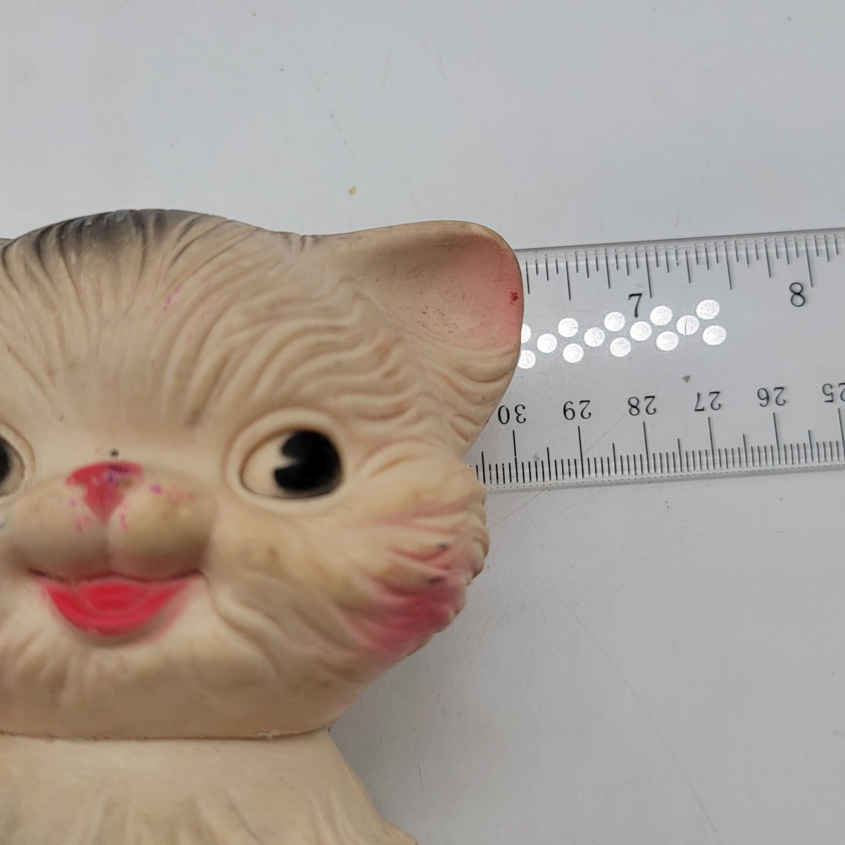Vintage 1960s Edward Mobley Rubber Cat Squeak Toy