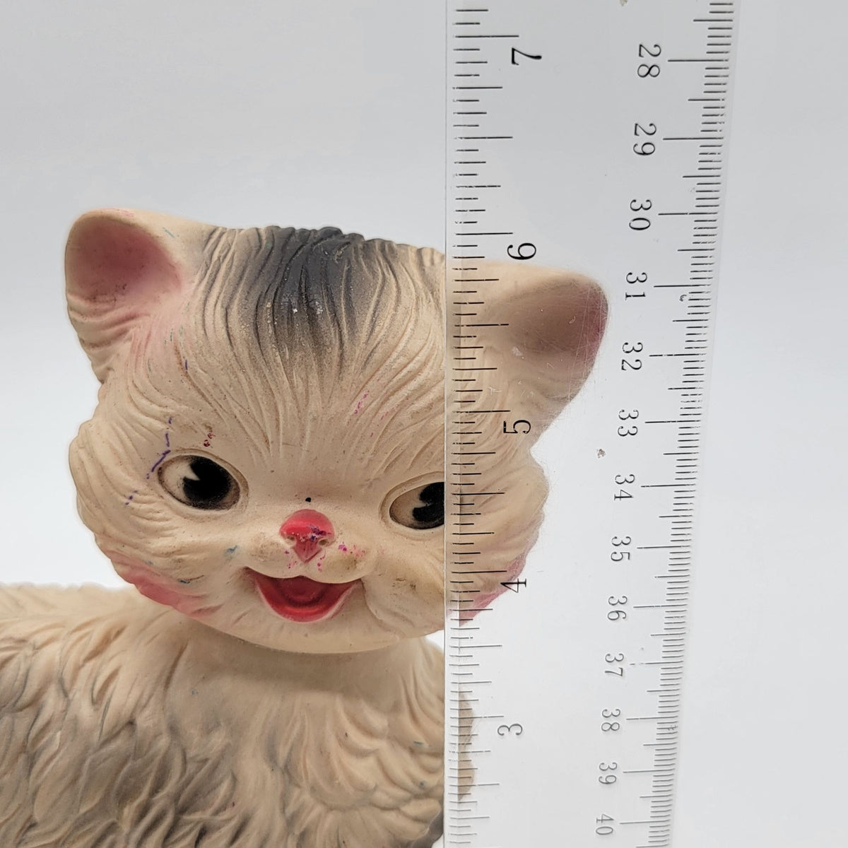 Vintage 1960s Edward Mobley Rubber Cat Squeak Toy