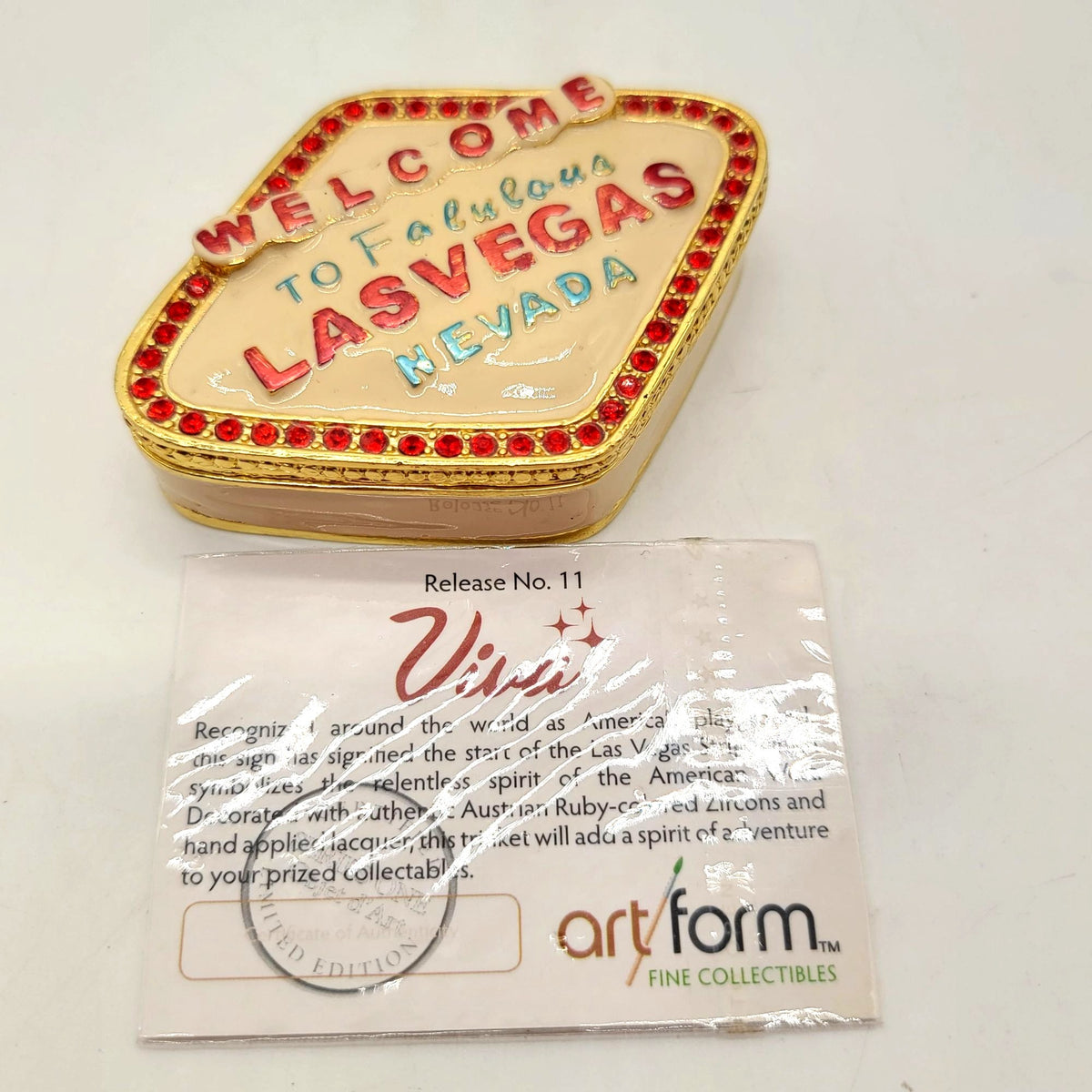 Objet d'art Welcome To Fabulous Las Vegas Trinket Box No. 11