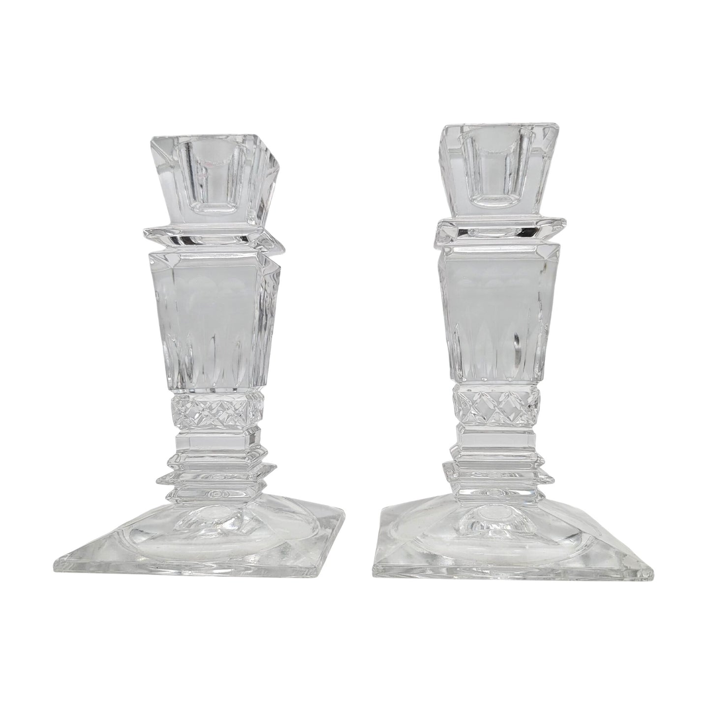 Vintage Neiman Marcus Crystal Candle Holders