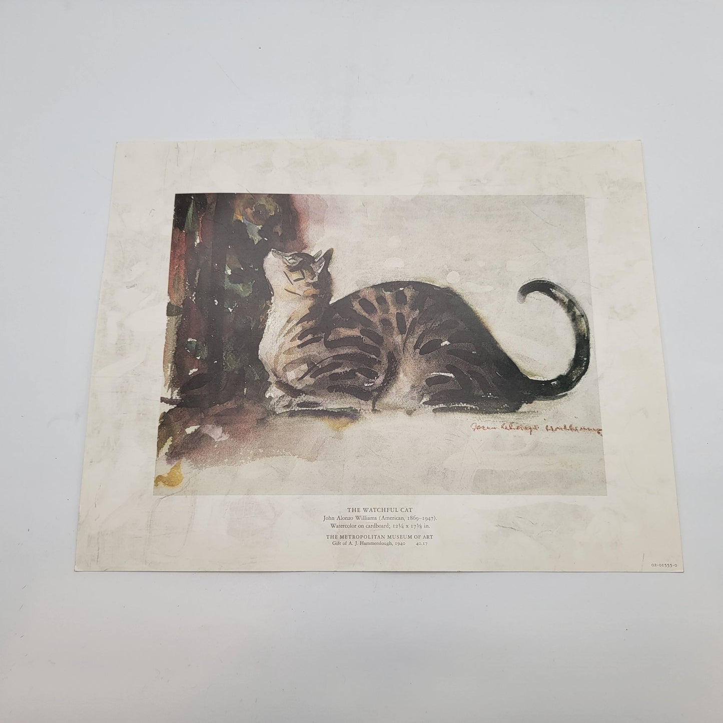 MMA The Watchful Cat By John Alonzo Williams Print Poster