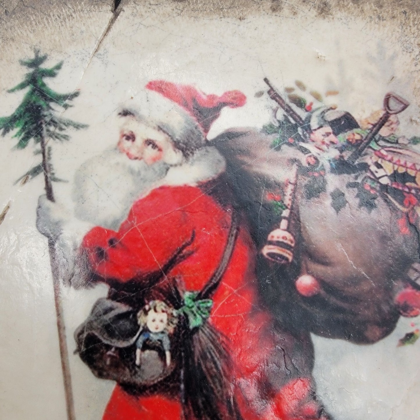Retired Sid Dickens Memory Block T434 Christmas Joy Holiday Wall Tile