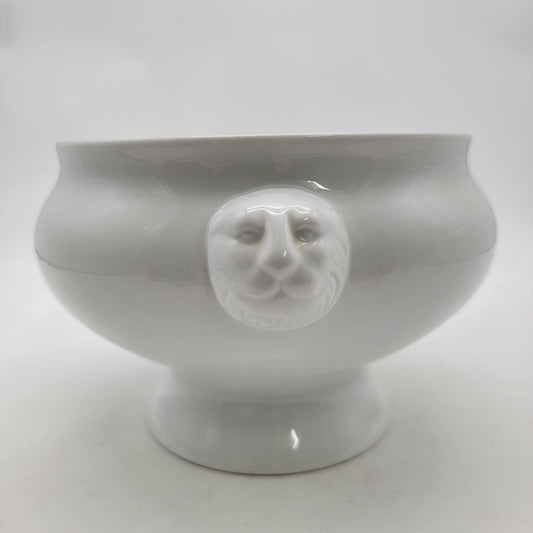 Bodum White Porcelain Lion Head Soup Tureen