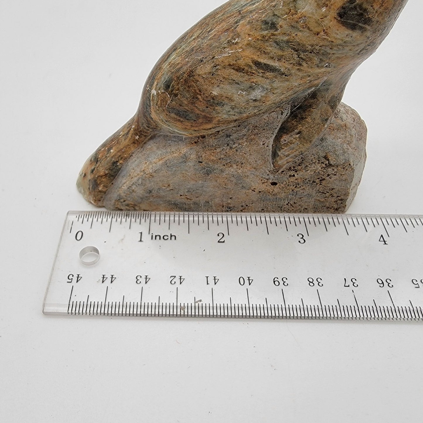 Vintage Inuit Carved Soapstone Seal Sculpture Signed Anton