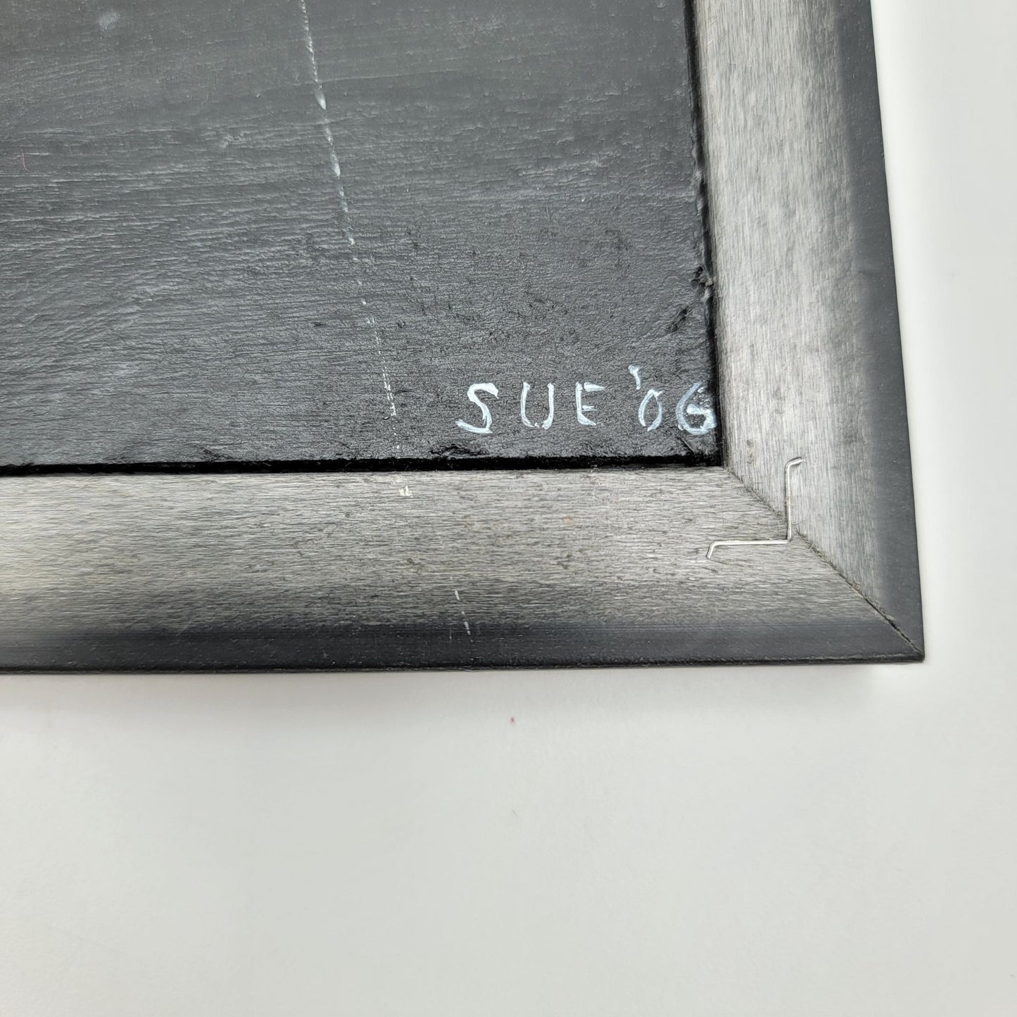 Vintage Cow Cross-Stitch Embroidery Framed Art With Sunflowers Signed