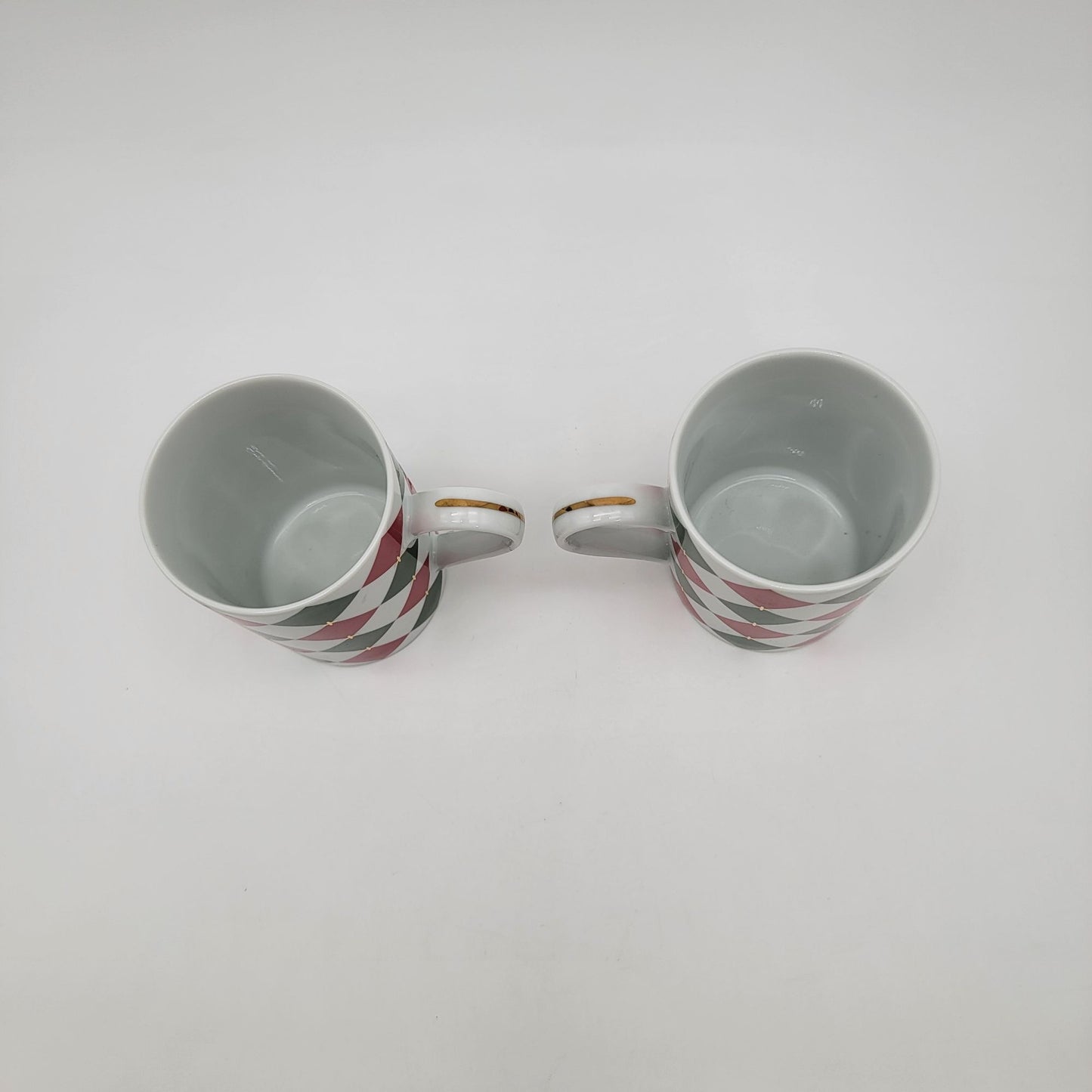 Williams Sonoma Harlequin Porcelain Mugs