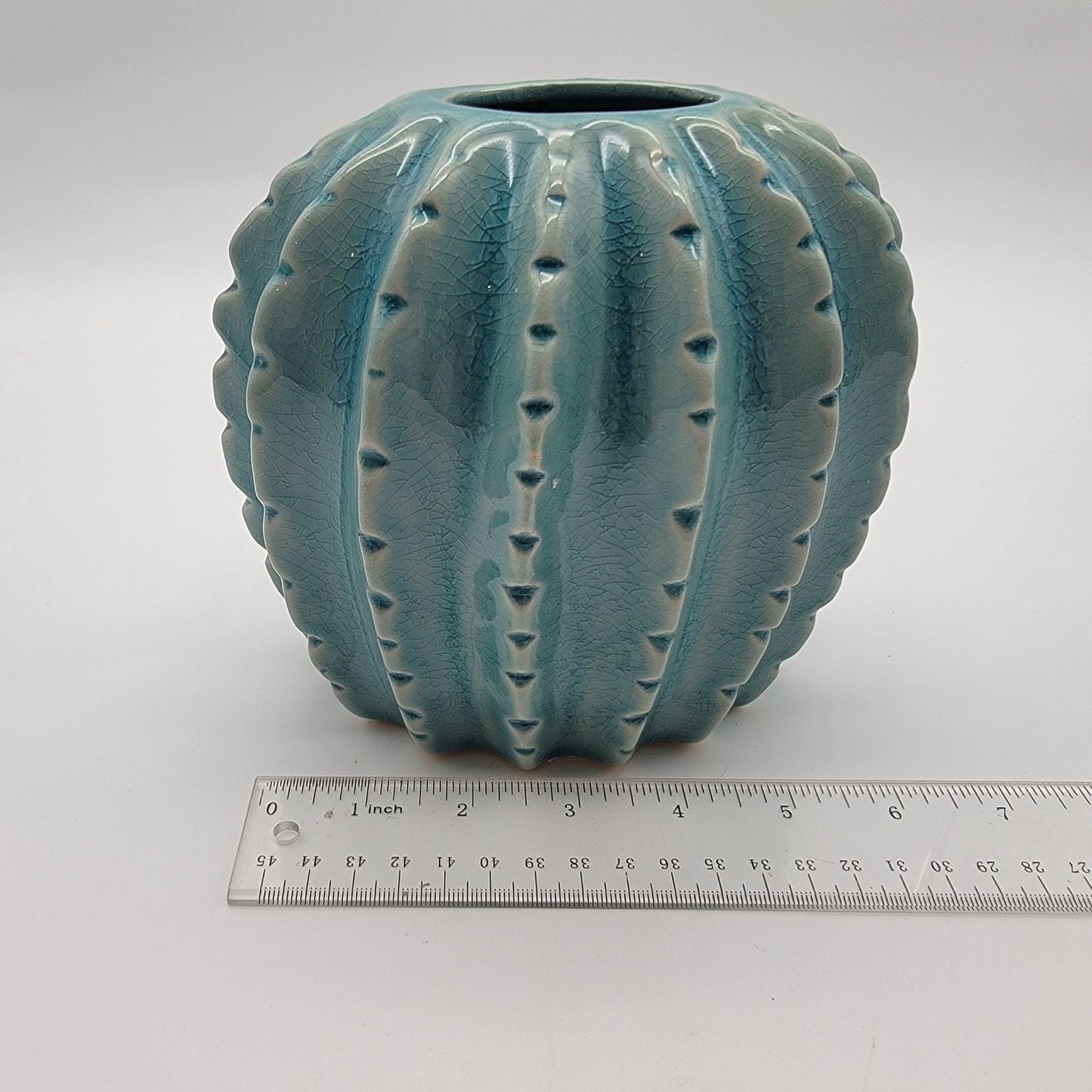 Pier 1 Savannah Sapphire Crackle Glaze Vase