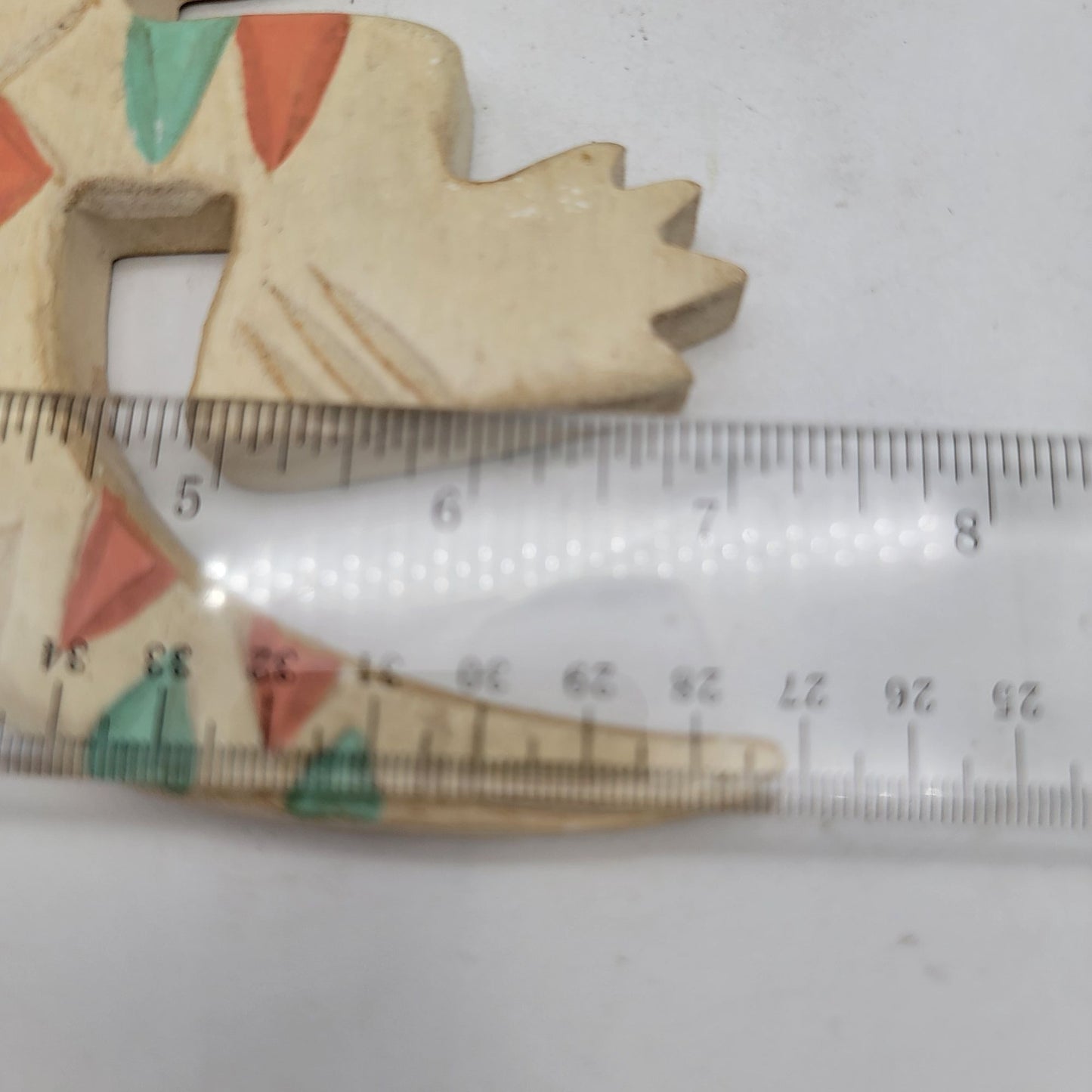 Wooden Lizard Gecko Wall Hanging Decor Hand-Painted Southwest Pattern