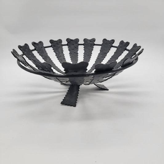 Brutalist Wrought Iron Fruit Bowl