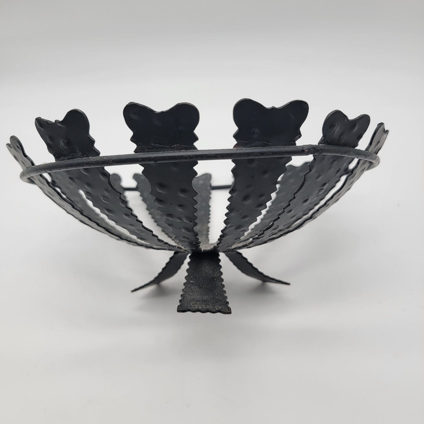Brutalist Wrought Iron Fruit Bowl
