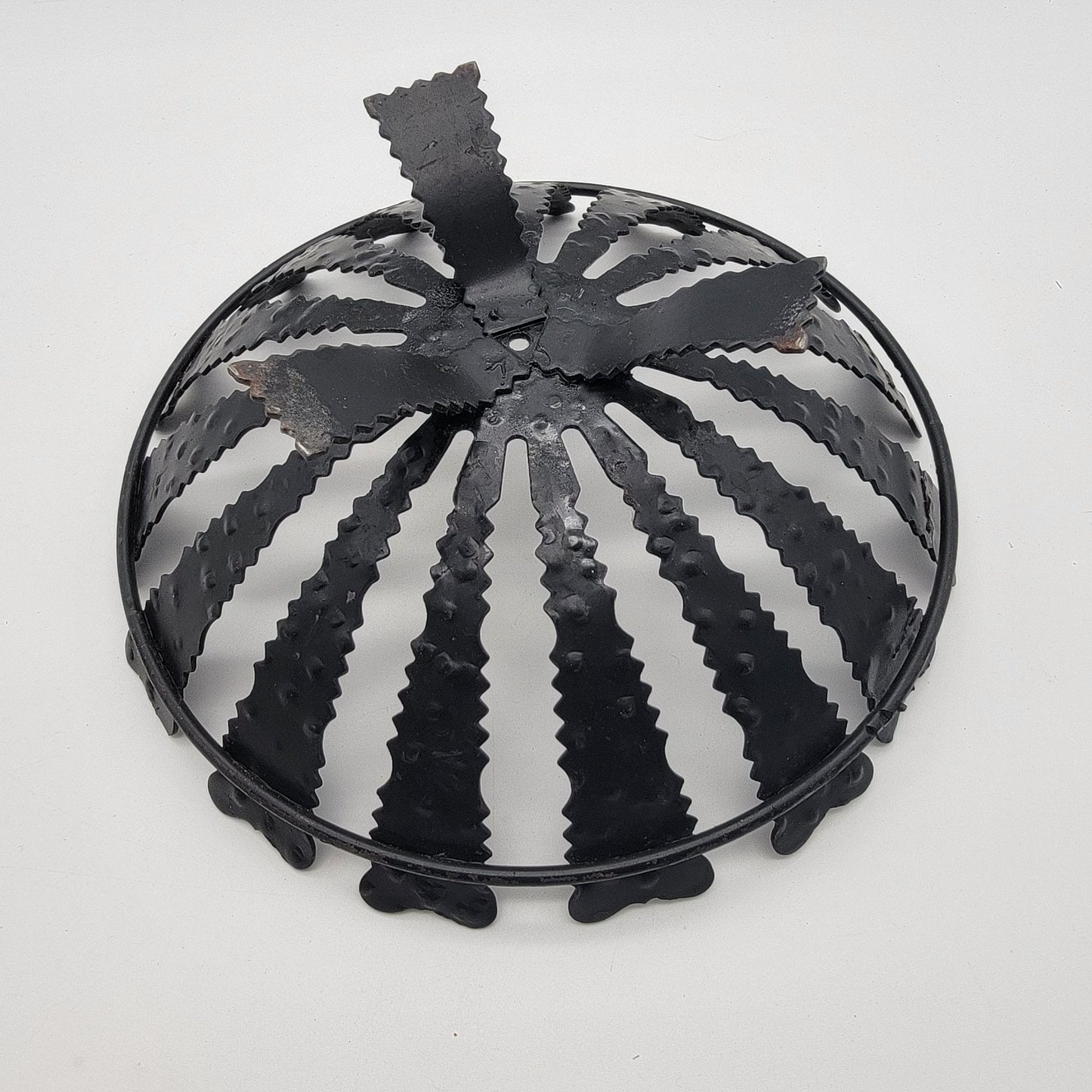 Brutalist Wrought Iron Fruit Bowl