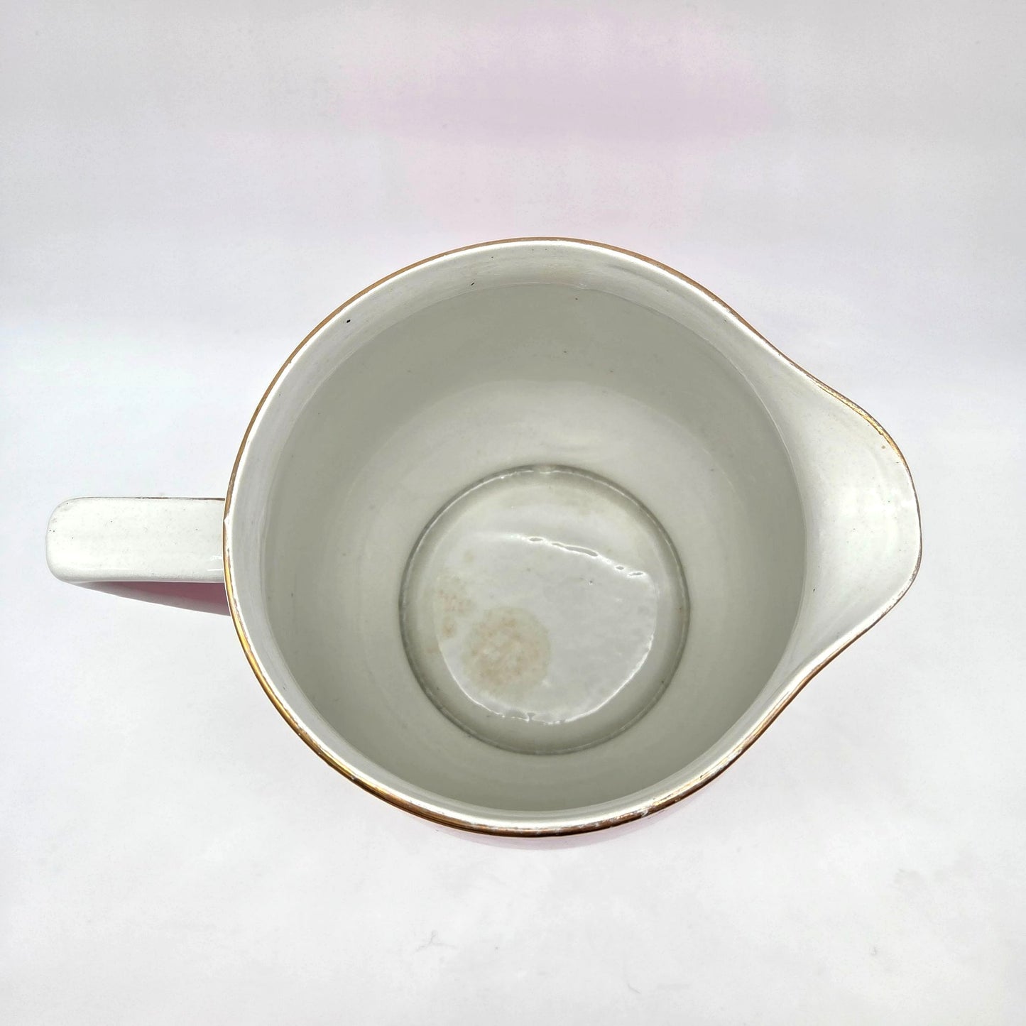 Antique Art Nouveau Pink Pitcher & Wash Basin Bowl Set