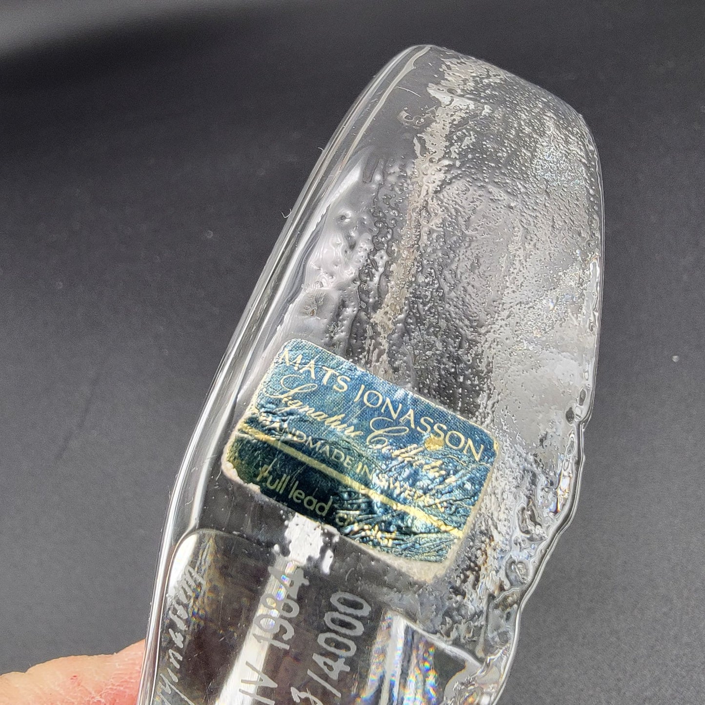 Mats Jonasson Crystal Snowy Egret & Hatchlings Paperweight Signed LE 263/400