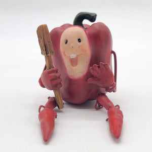 1980s Anthropomorphic Red Pepper Shelf Sitter
