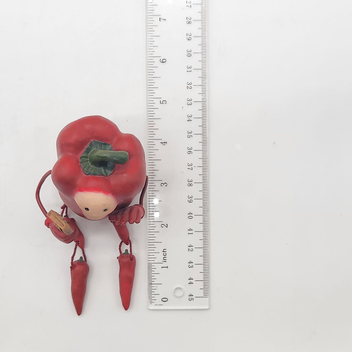 1980s Anthropomorphic Red Pepper Shelf Sitter