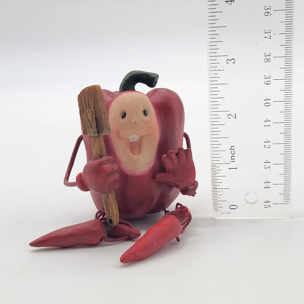 1980s Anthropomorphic Red Pepper Shelf Sitter