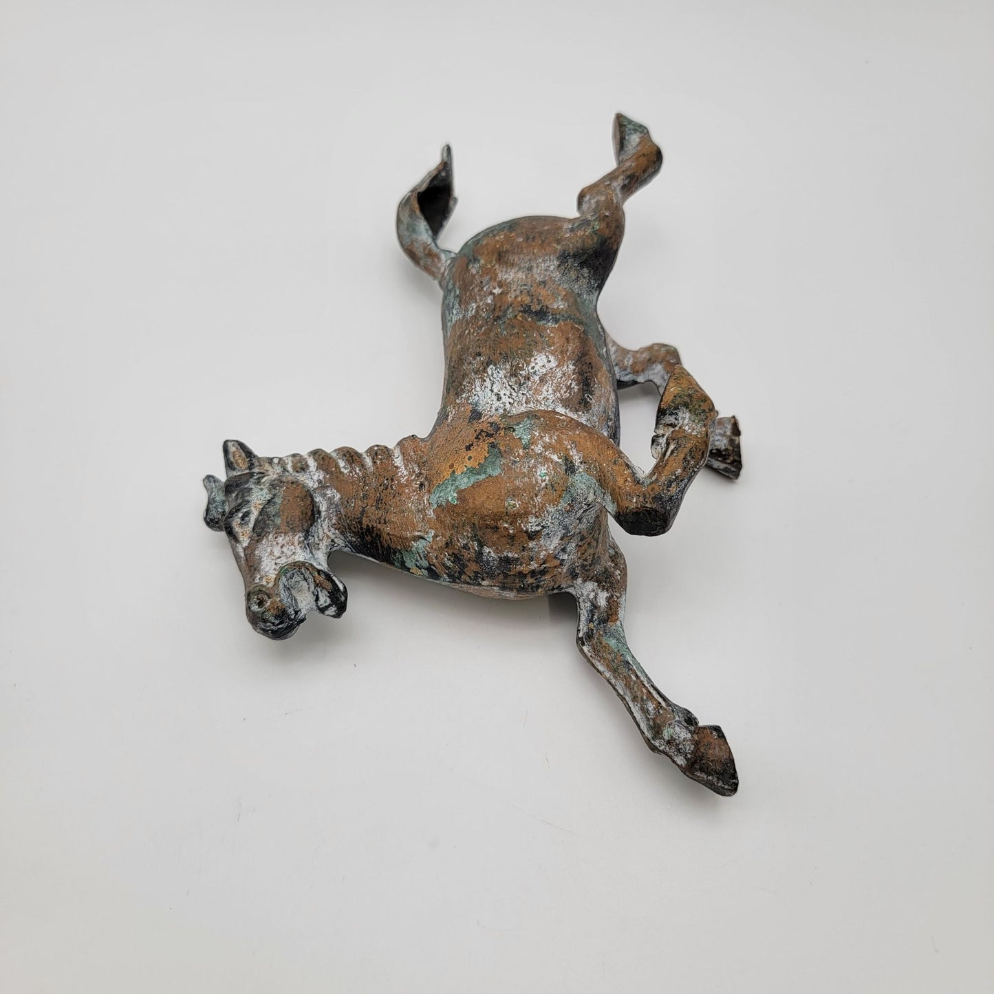 Patinated Bronze Sculpture of the Flying Horse of Gansu, China 20th Century