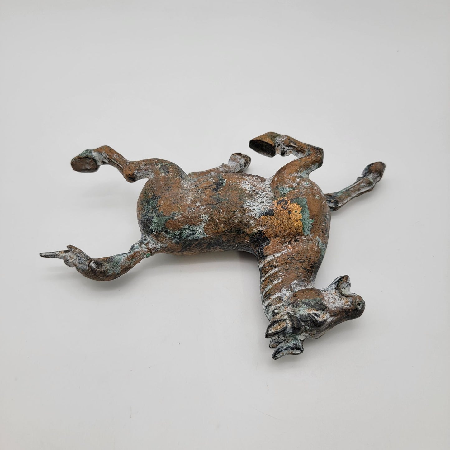 Patinated Bronze Sculpture of the Flying Horse of Gansu, China 20th Century