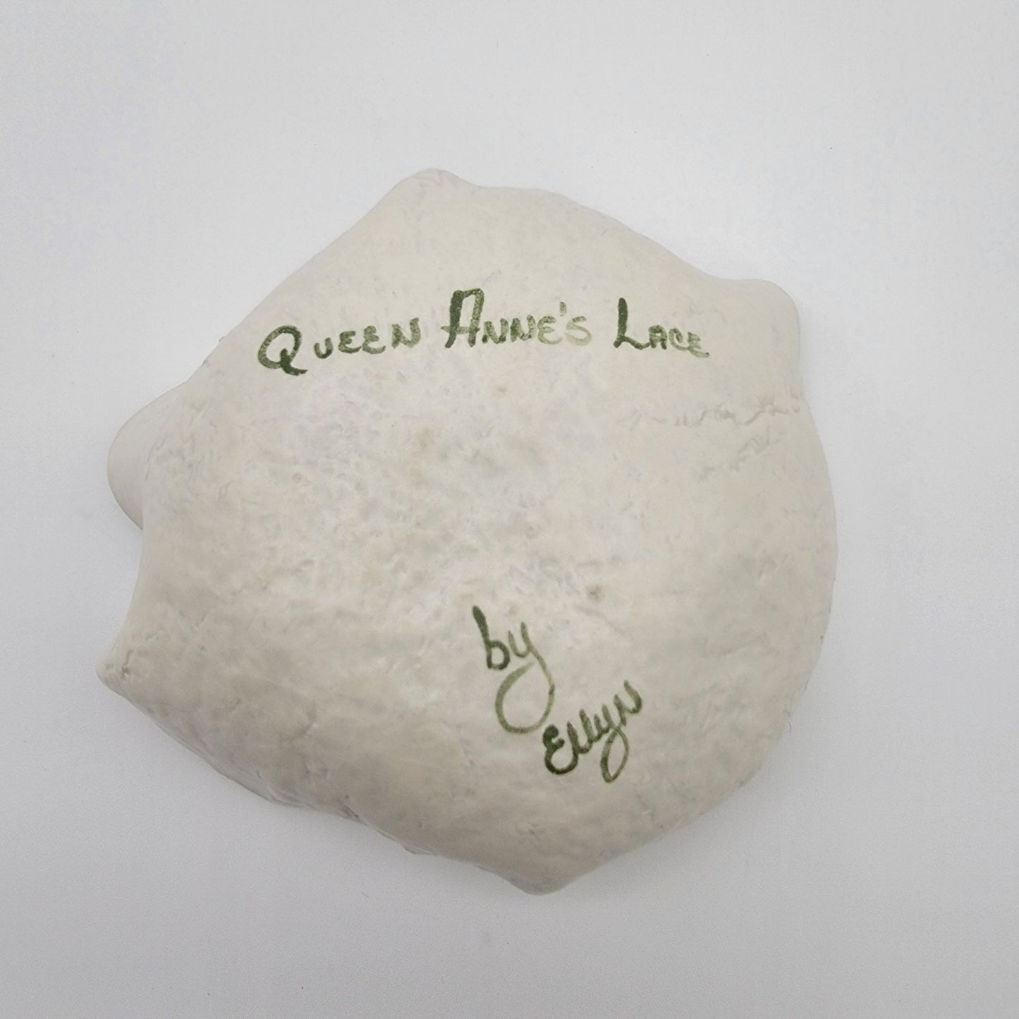 Queen Annes Lace Design By Ellyn Signed Art Pottery Bowl