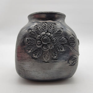 Vintage Dona Rosa SB Coyotepec Oaxacan Mexican Pottery Sunflower Vase