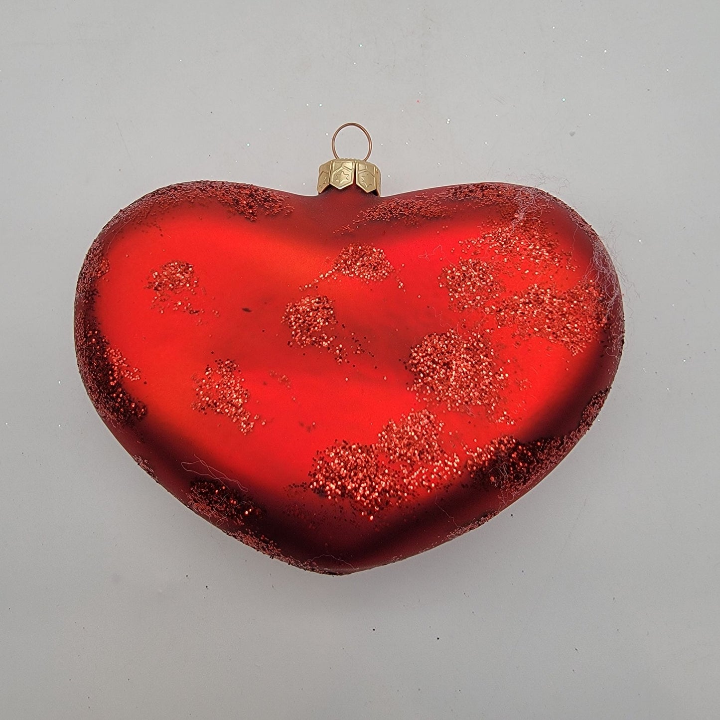 1998 Looney Tunes Christopher Radko Pepe Le Pew Je'Taime Heart Glass Ornament With Box