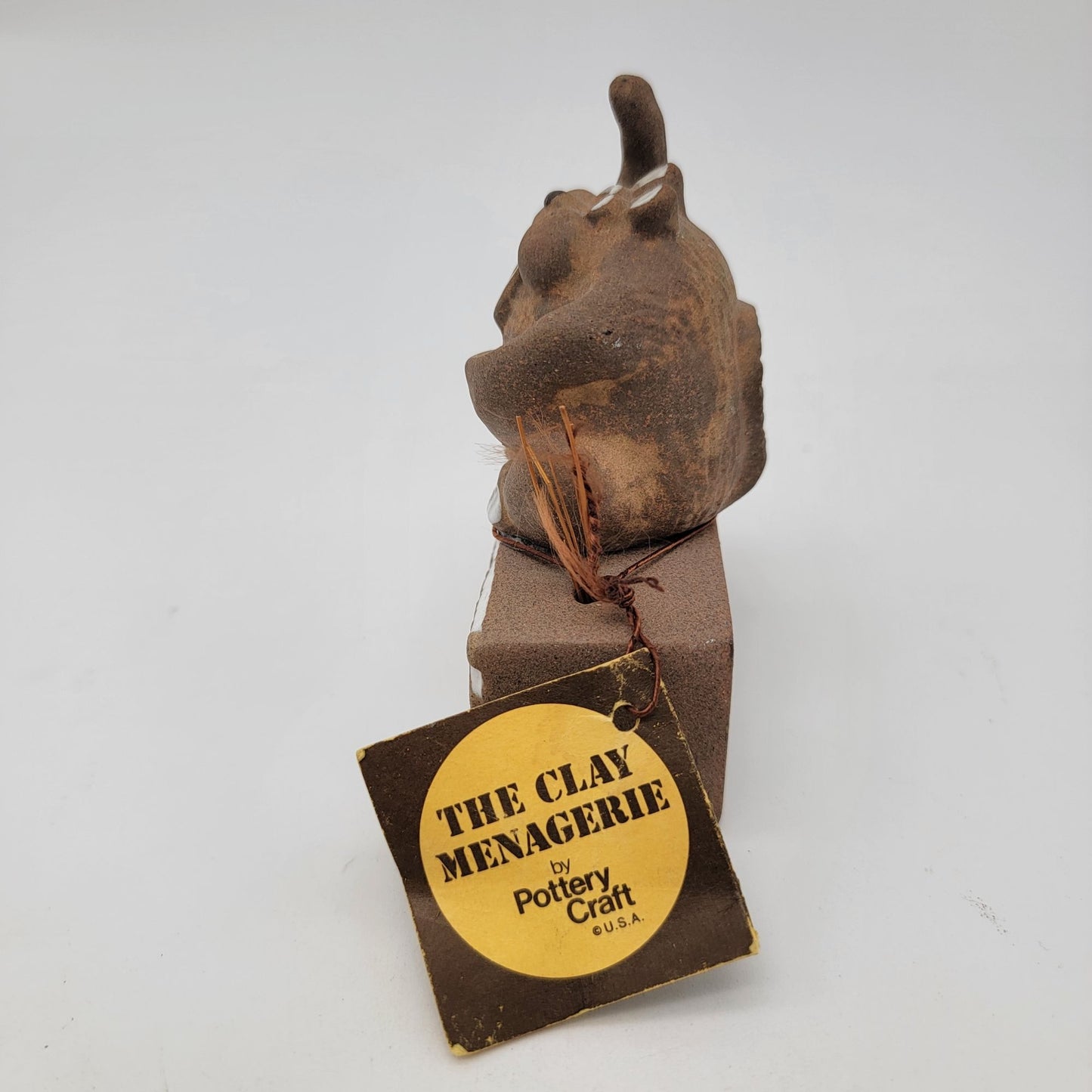 The Clay Menagerie By Pottery Craft "Igor Beaver" Congratulations Vintage Sculpture