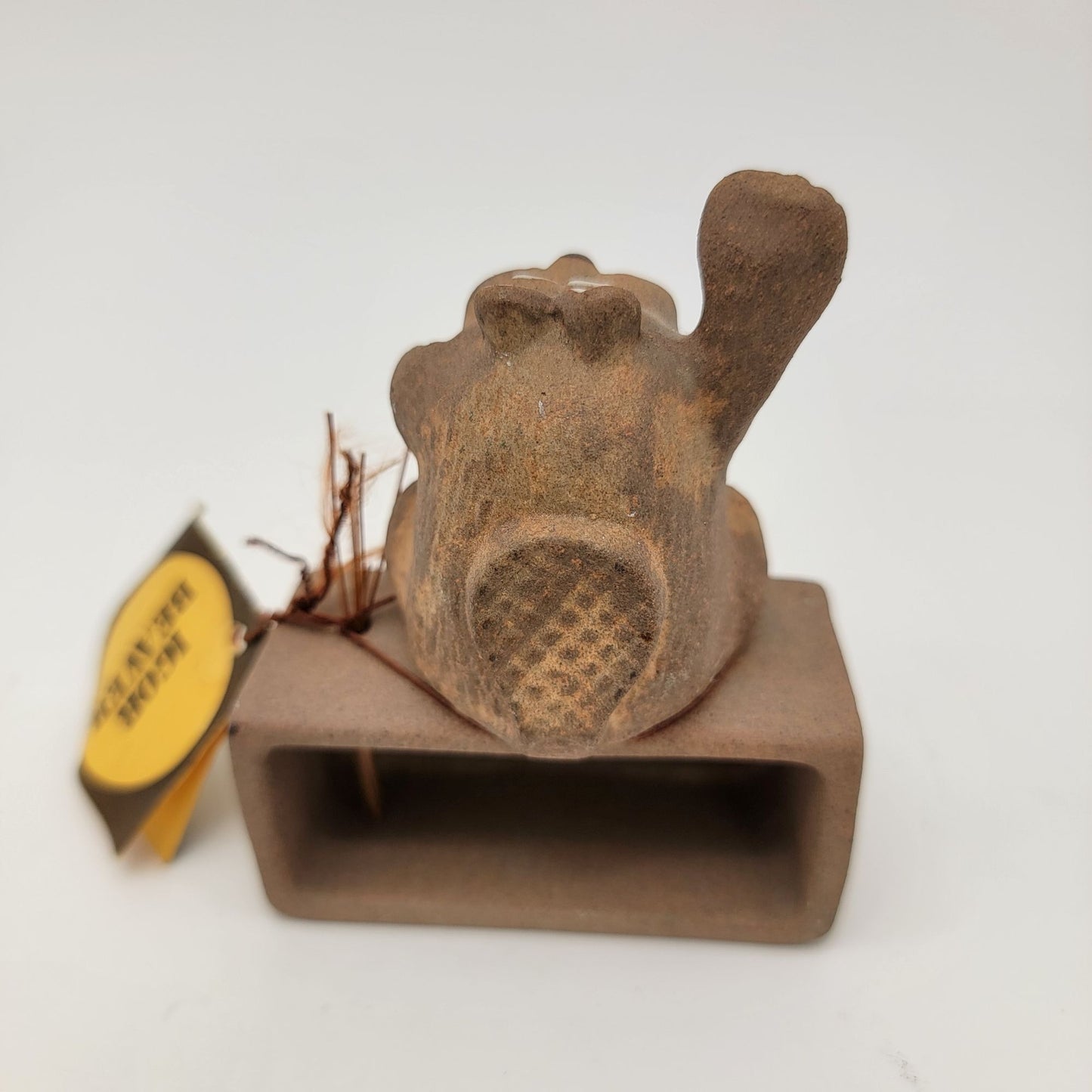 The Clay Menagerie By Pottery Craft "Igor Beaver" Congratulations Vintage Sculpture