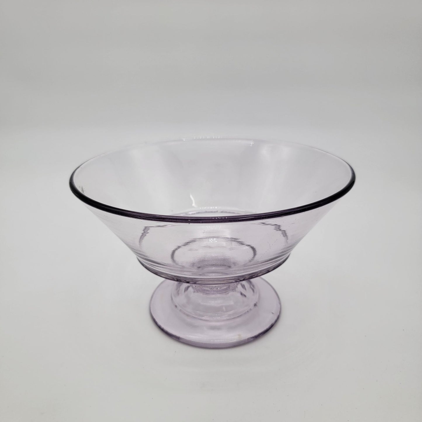 Antique EAPG Sun-Purple Footed Compote Glass Dish