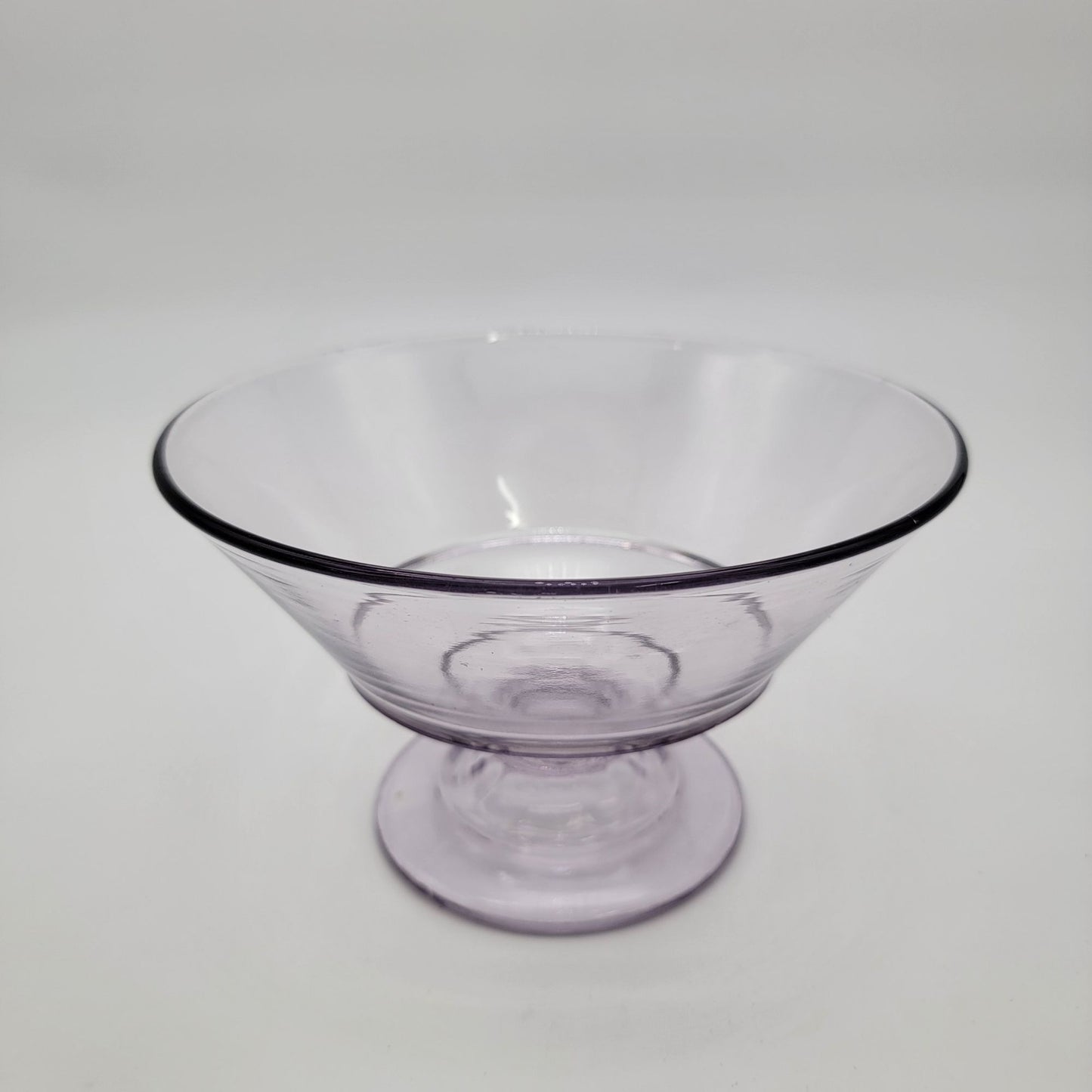 Antique EAPG Sun-Purple Footed Compote Glass Dish