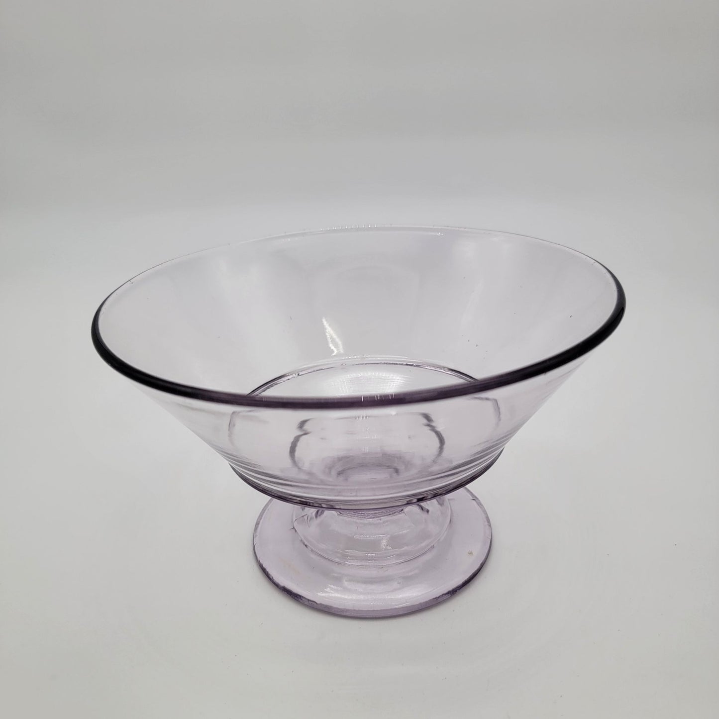 Antique EAPG Sun-Purple Footed Compote Glass Dish