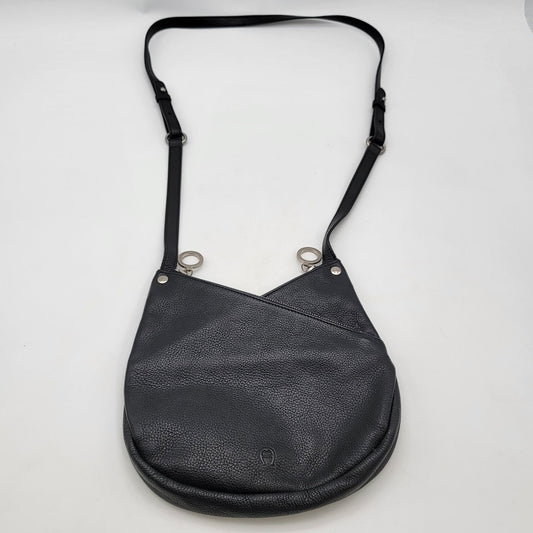 Etienne Aigner Black Leather Crossbody Bag