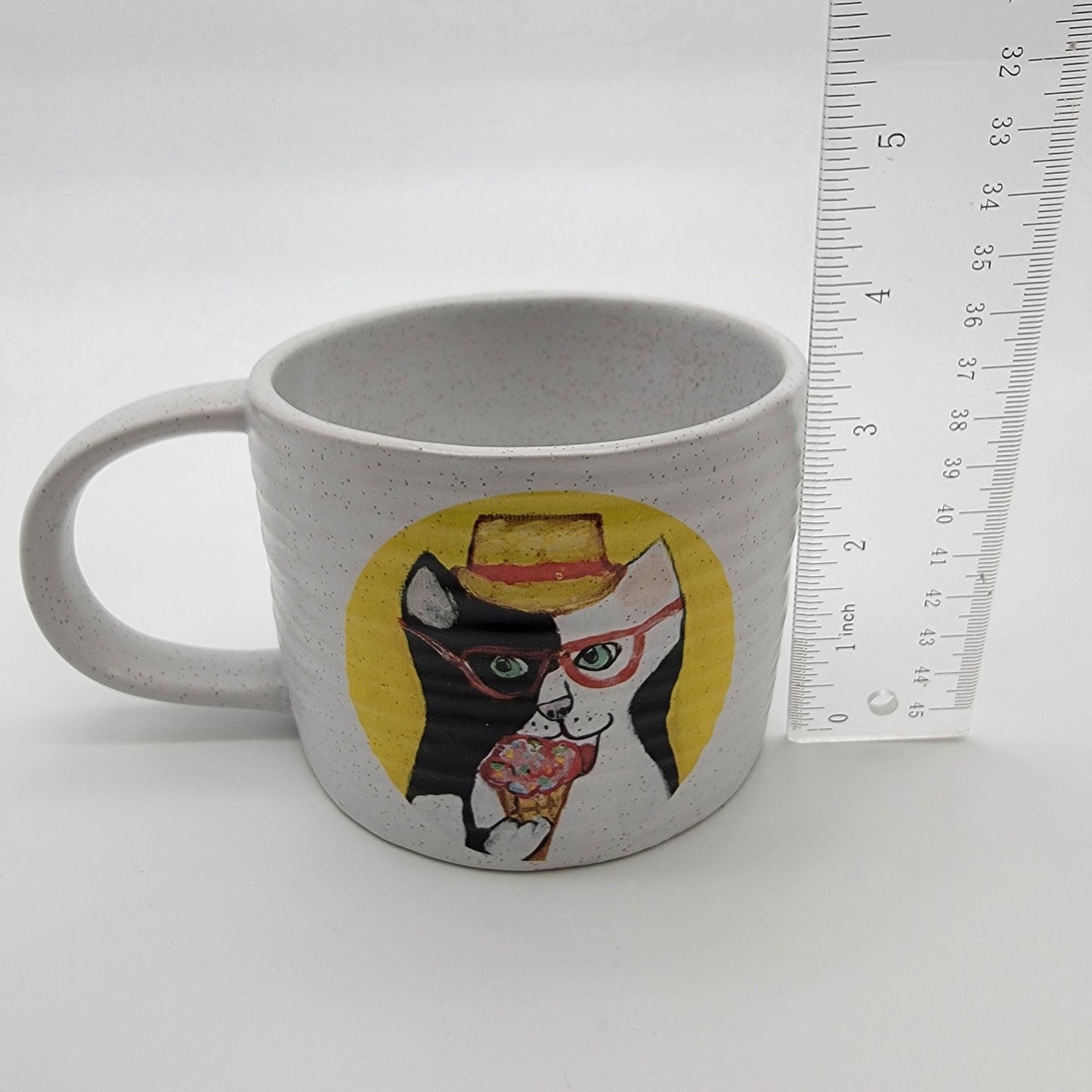 West Elm Pottery Tuxedo Cats Coffee Soup Mugs Set Of 2