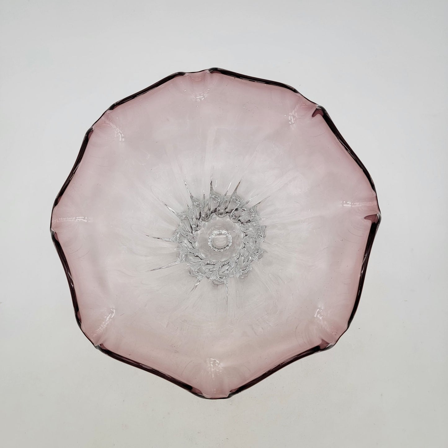 Vintage Shannon Crystal Ireland Collection Amethyst Console Bowl