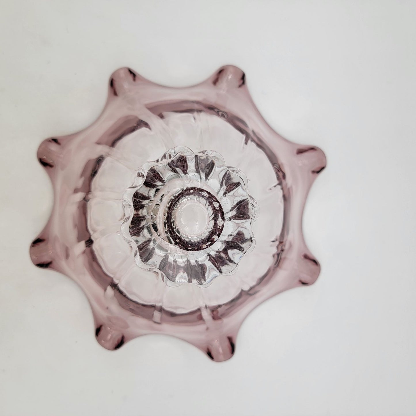 Vintage Shannon Crystal Ireland Collection Amethyst Console Bowl