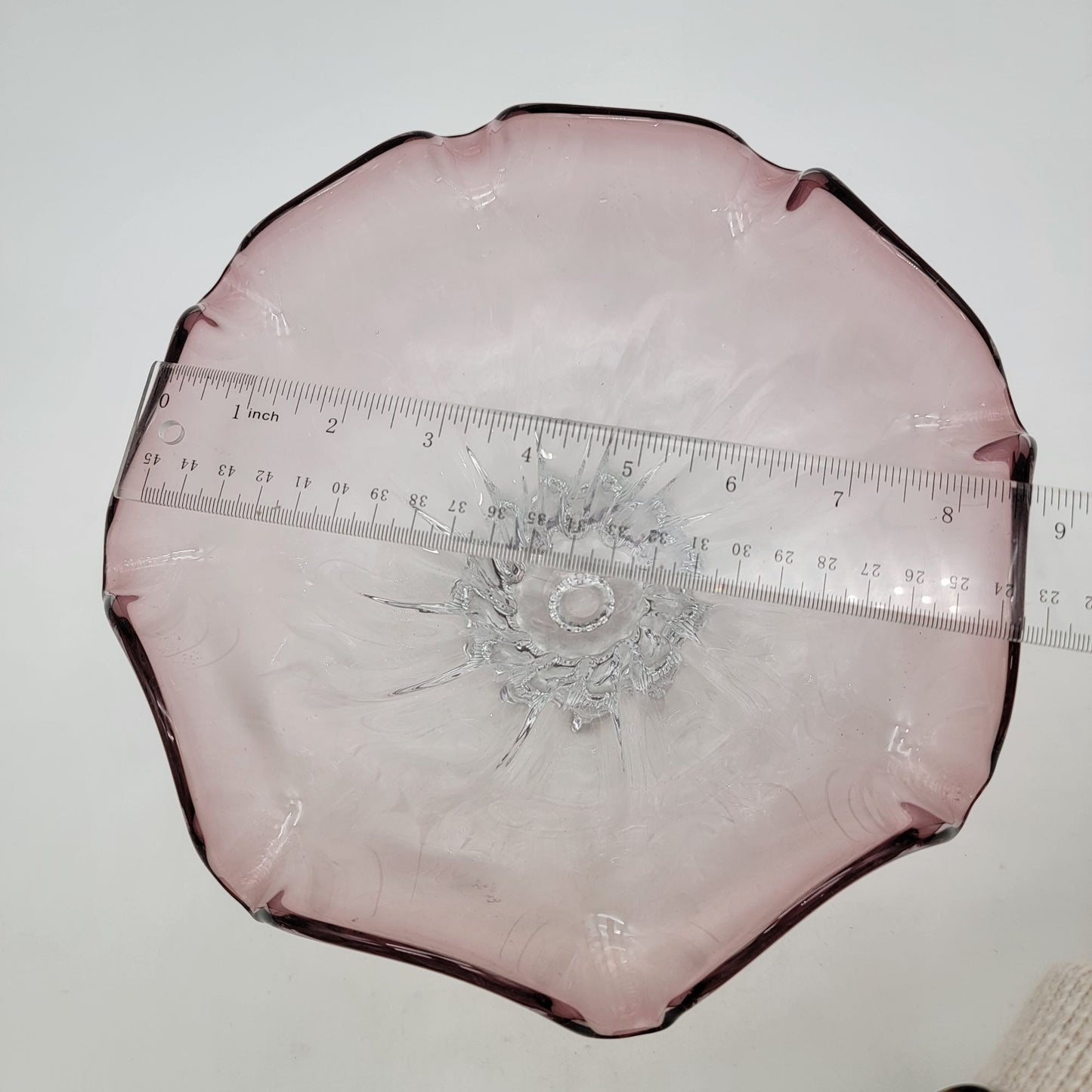 Vintage Shannon Crystal Ireland Collection Amethyst Console Bowl