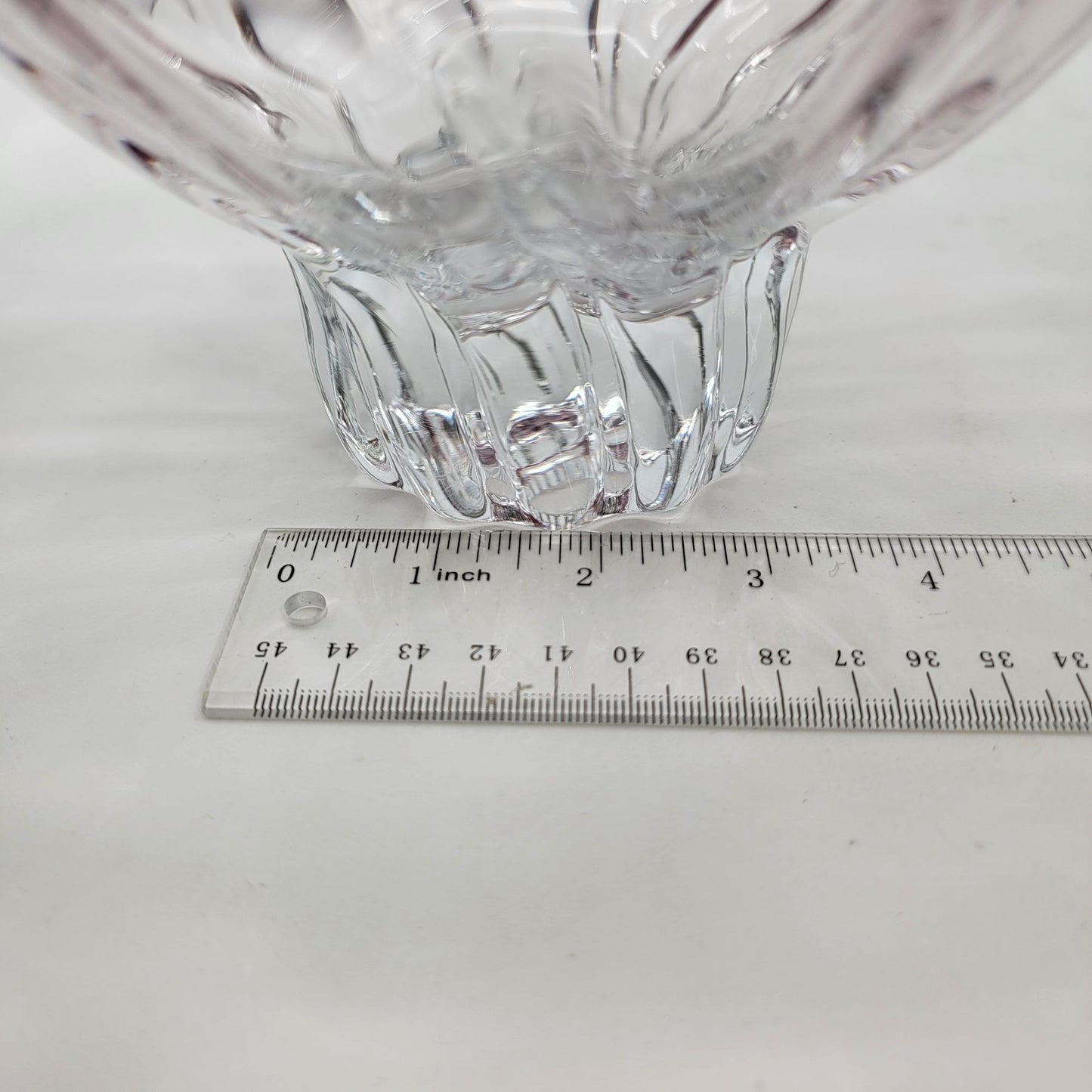 Vintage Shannon Crystal Ireland Collection Amethyst Console Bowl