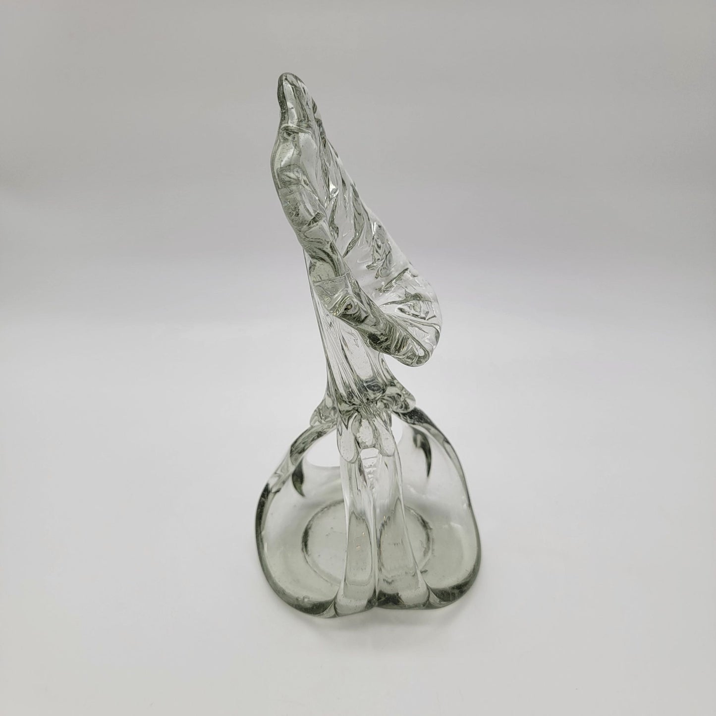 Hand-Blown Glass Jack-In-The-Pulpit Vase Candle Holder